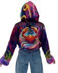 Zodiac Dreams ♋️ Cancer Reversible Faux Fur Jacket