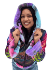Zodiac Dreams ♋️ Cancer Reversible Faux Fur Jacket