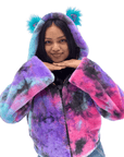 Zodiac Dreams ♋️ Cancer Reversible Faux Fur Jacket