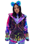 Zodiac Dreams ♋️ Cancer Reversible Faux Fur Jacket
