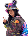 Zodiac Dreams ♋️ Cancer Reversible Faux Fur Jacket