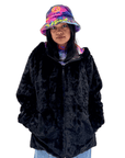 Zodiac Dreams ♋️ Cancer Reversible Faux Fur Jacket