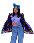 Zodiac Dreams ♋️ Cancer Reversible Faux Fur Jacket