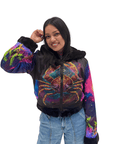 Zodiac Dreams ♋️ Cancer Reversible Faux Fur Jacket