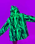 Alien Aura 🛸 Reversible Faux Fur Jacket