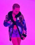 Zodiac Dreams ♊️ Gemini Reversible Faux Fur Jacket