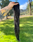 Black & Silver Tinsel Tail