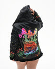 Black Grumble Toad Reversible Faux Fur Jacket