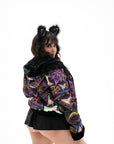 Kaleidodope Reversible Faux Fur Jacket