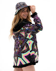 Kaleidodope Reversible Faux Fur Jacket