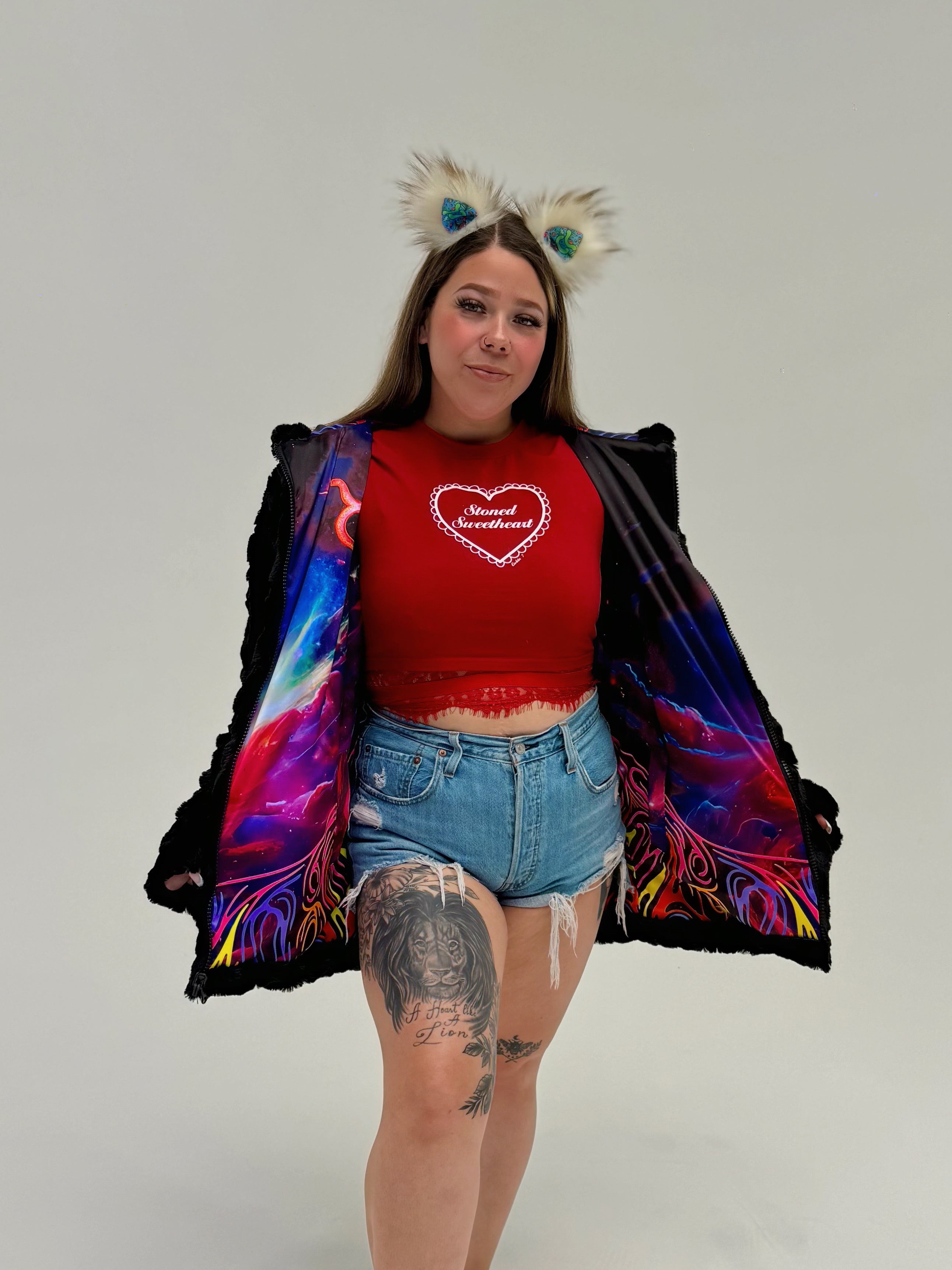 Zodiac Dreams ♉️ Taurus Reversible Faux Fur Jacket