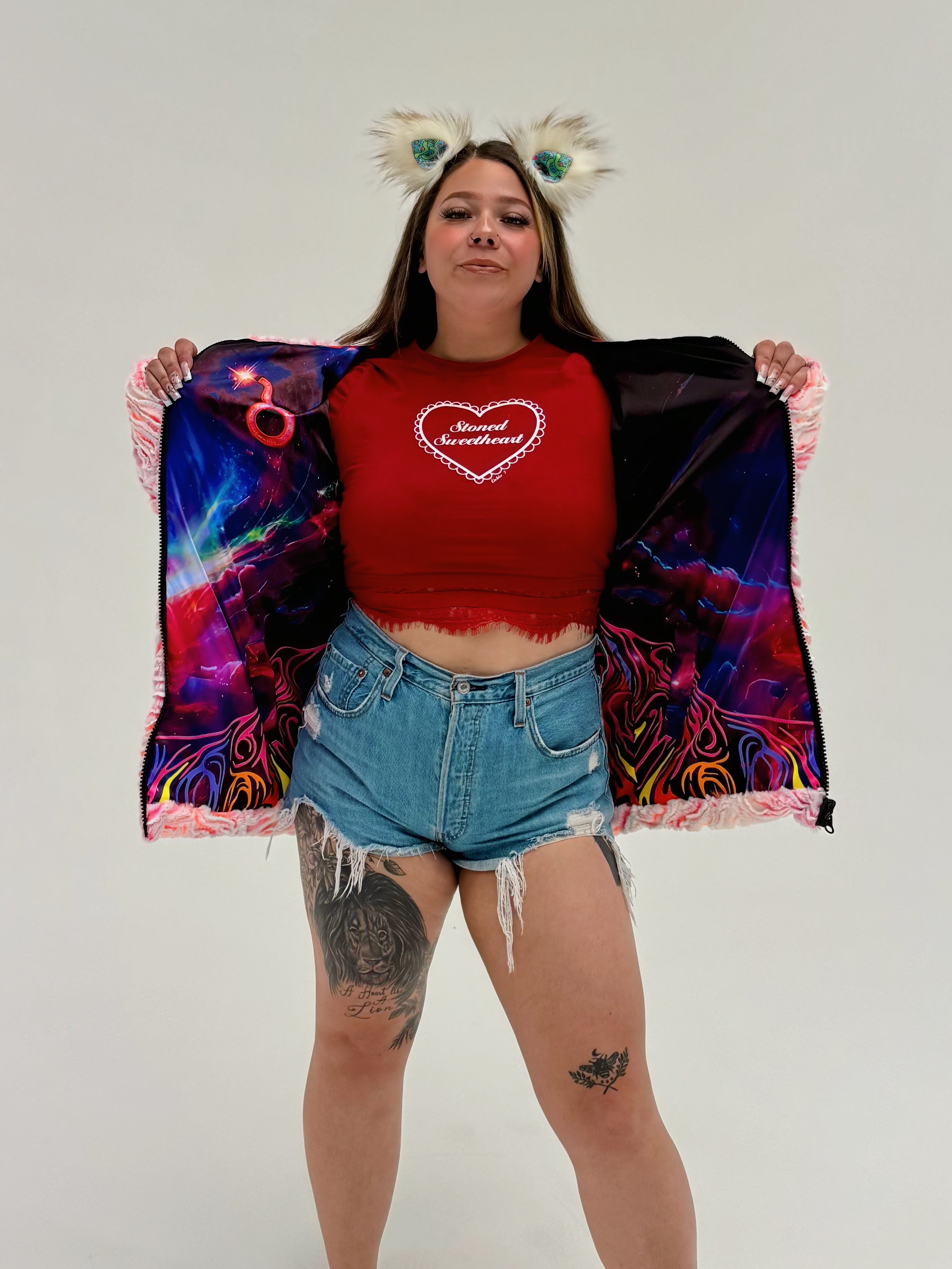 Zodiac Dreams ♉️ Taurus Reversible Faux Fur Jacket