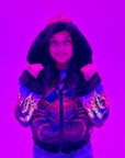 Zodiac Dreams ♋️ Cancer Reversible Faux Fur Jacket
