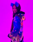 Zodiac Dreams ♋️ Cancer Reversible Faux Fur Jacket