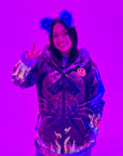 Zodiac Dreams ♋️ Cancer Reversible Faux Fur Jacket
