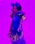 Zodiac Dreams ♋️ Cancer Reversible Faux Fur Jacket