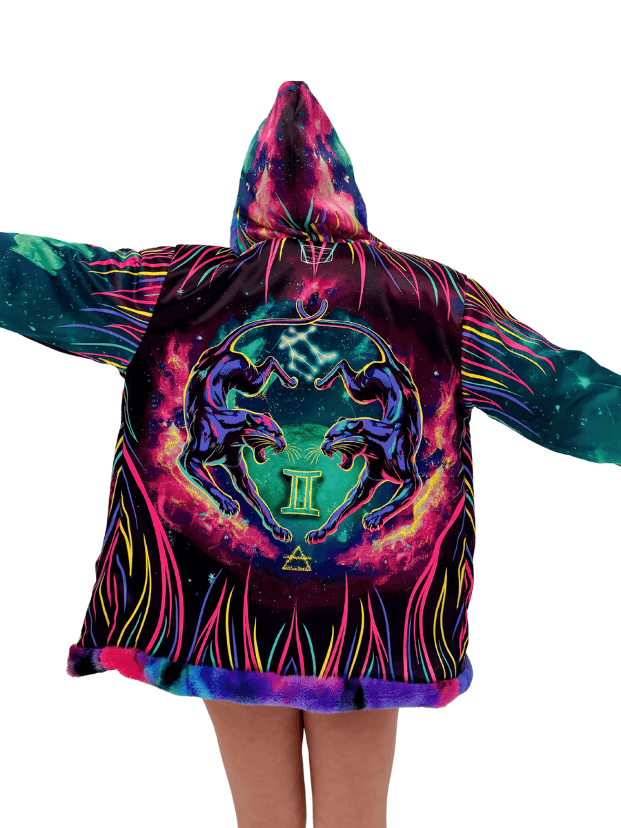 Zodiac Dreams ♊️ Gemini Reversible Faux Fur Jacket