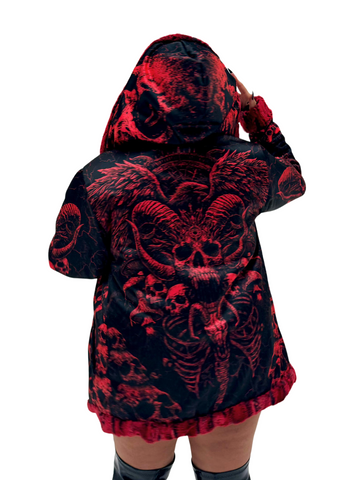 Solid Nightmares Reversible Faux Fur Jacket