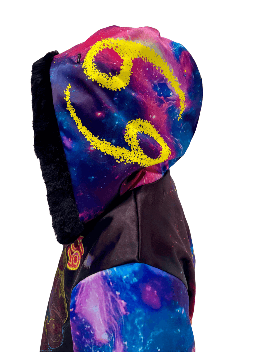 Zodiac Dreams ♋️ Cancer Reversible Faux Fur Jacket
