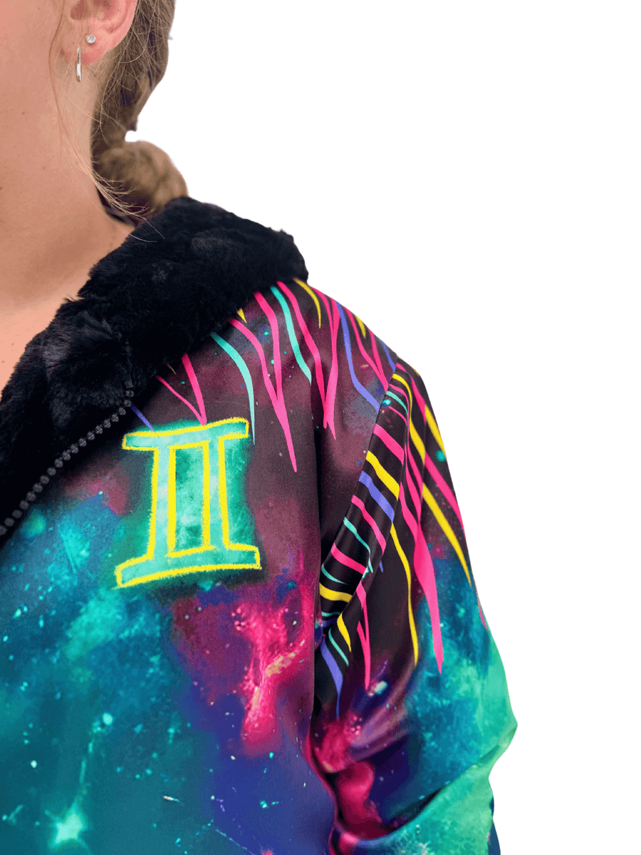 Zodiac Dreams ♊️ Gemini Reversible Faux Fur Jacket