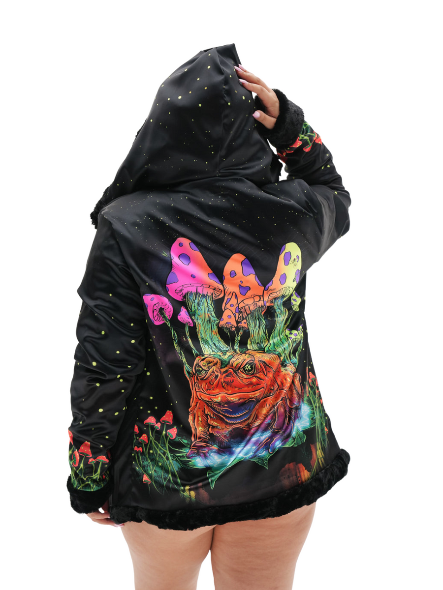 Grumble Toad Reversible Faux Fur Jacket
