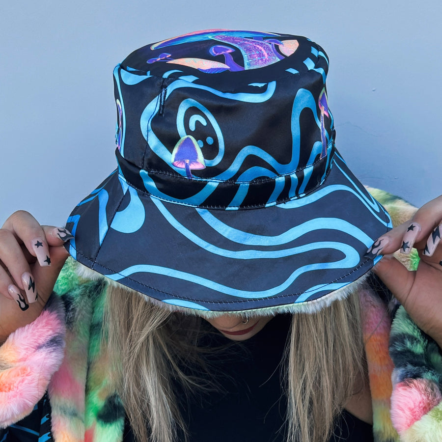 Cosmic Glow Shroom Bucket Hat