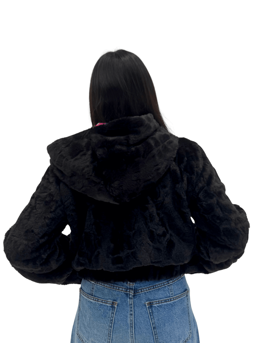 Zodiac Dreams ♋️ Cancer Reversible Faux Fur Jacket