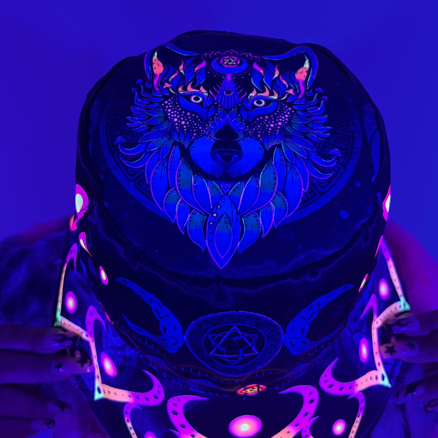 Galaxy Wolf Bucket Hat