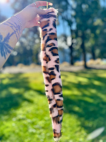 Pink Cheetah Print Tail