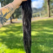 Black & Silver Tinsel Tail