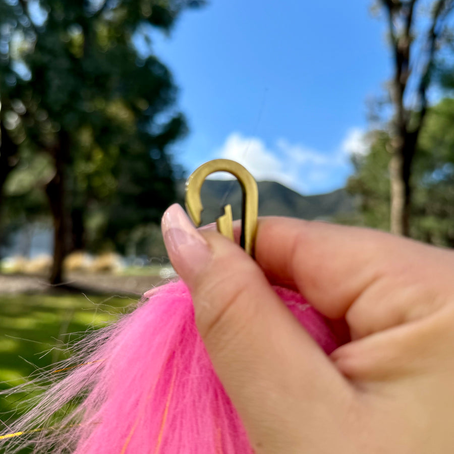 Pink & Gold Tinsel Tail