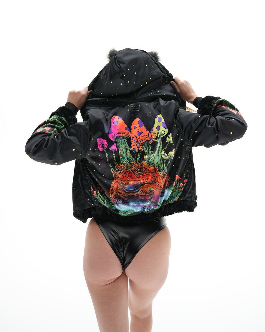 Grumble Toad Reversible Faux Fur Jacket