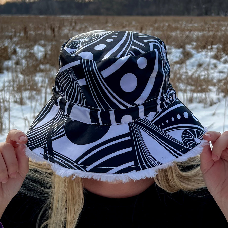 Monochrome Mix Bucket Hat